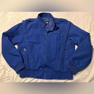 *True Vtg 80s Boys Gavroche Blue Bomber Jacket size 16- 1st pic is truest color